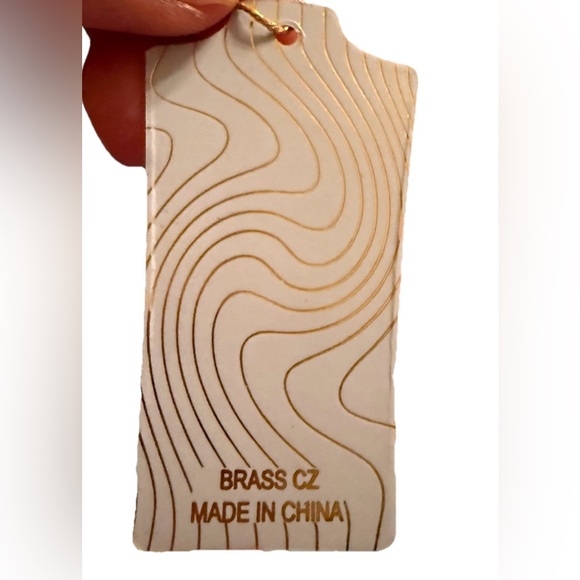 EYECANDY Los Angeles Flower With Faux Pearl Brass CZ Adjustable Ring - Picture 13 of 13